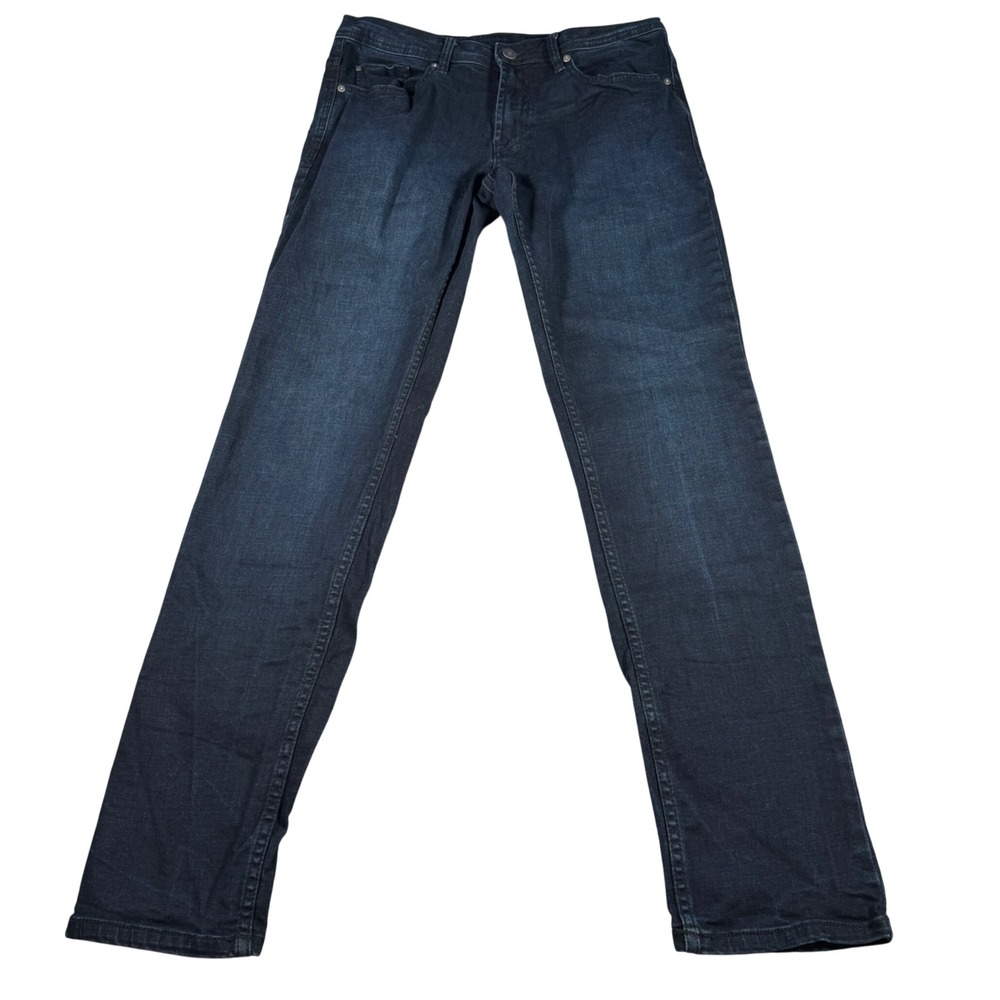 Buffalo David Bitton Jackson Jeans Mens 32x34 (FITS 32x33) Blue Straight Stretch